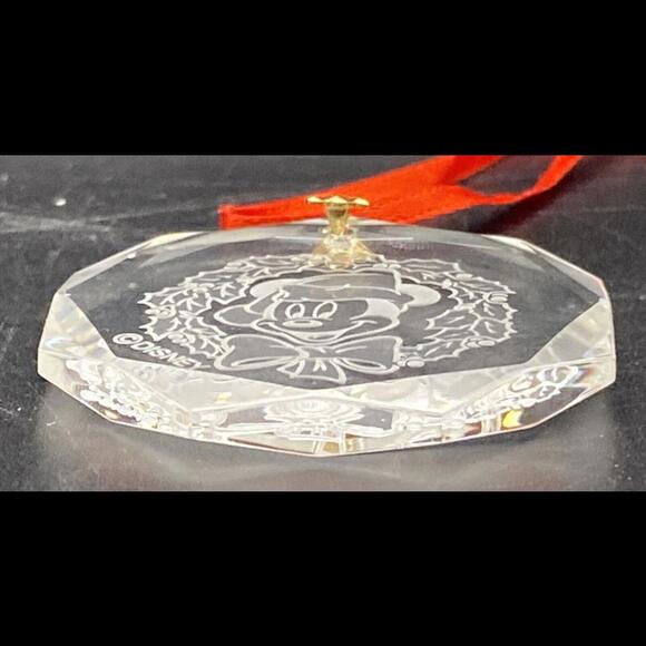 RARE! Disney ARRIBAS Brothers Hand Cut Crystal Mickey Mouse Ornament - Picture 4 of 9